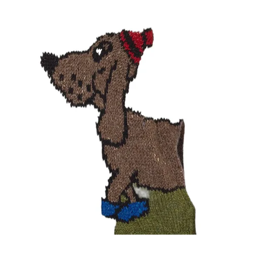 Dog Intarsia Knit Sweater