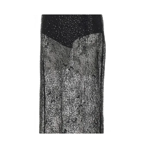 Sequin Lace Maxi Skirt