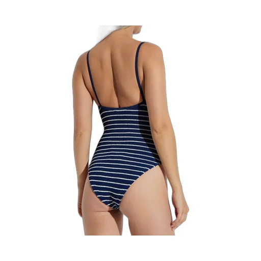 Striped One-Piece Swimsuit