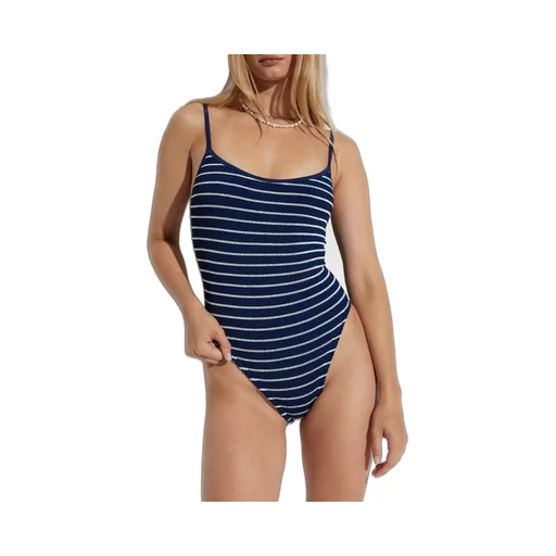 Striped One-Piece Swimsuit
