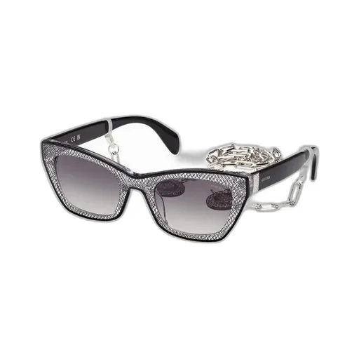Cat Eye Sunglasses With Chain Detail