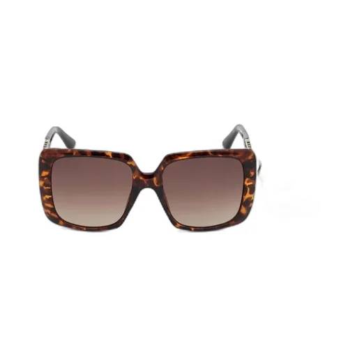 Oversized Square Sunglasses With Chain Detail