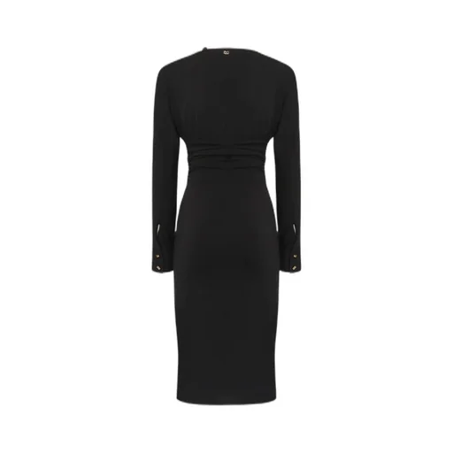Twist Front Midi Dress