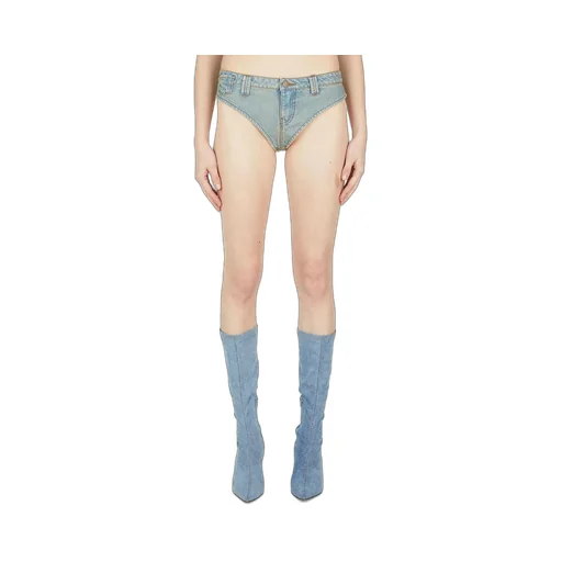 Denim Thong Shorts