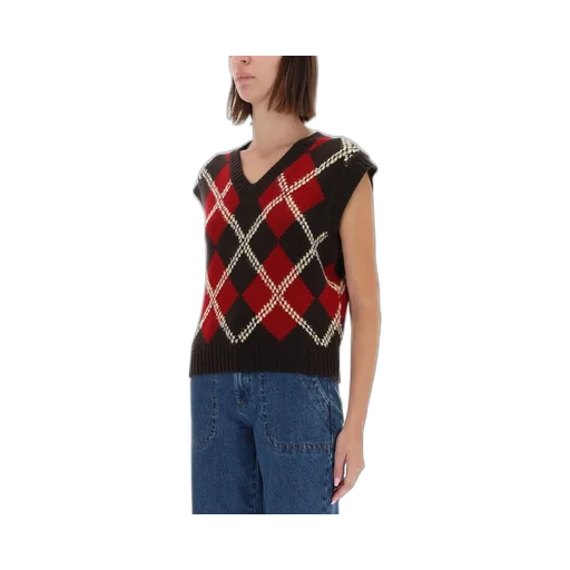 Argyle Knit Vest