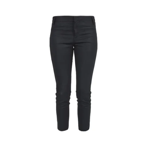 High-Waisted Slim-Fit Trousers