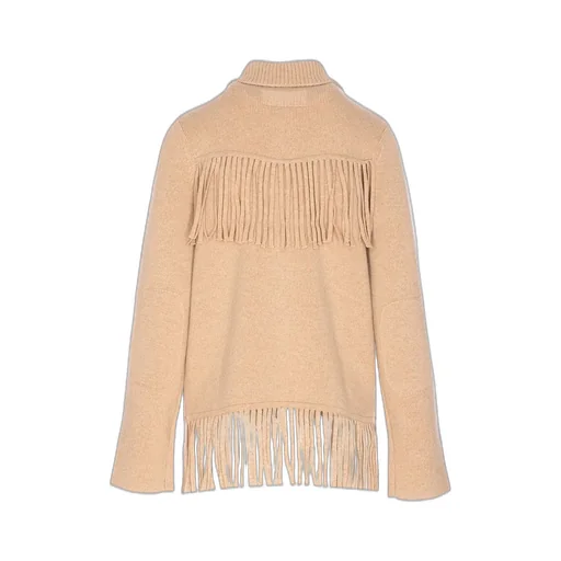 Fringed Knit Jacket