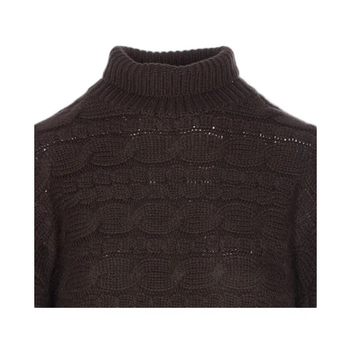 Cable Knit Turtleneck Sweater