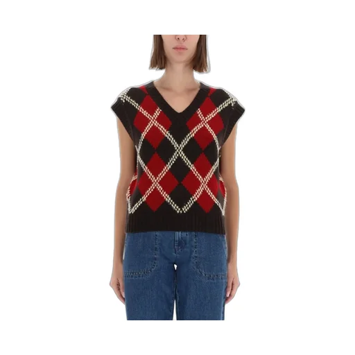 Argyle Knit Vest