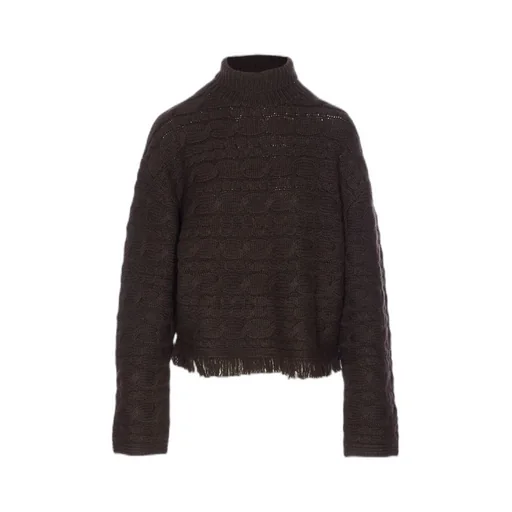 Cable Knit Turtleneck Sweater