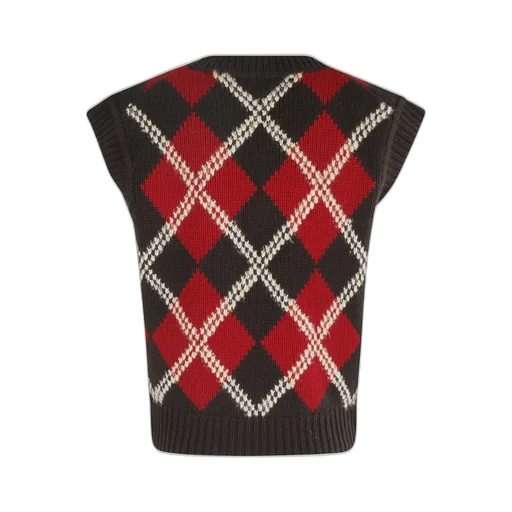 Argyle Knit Vest