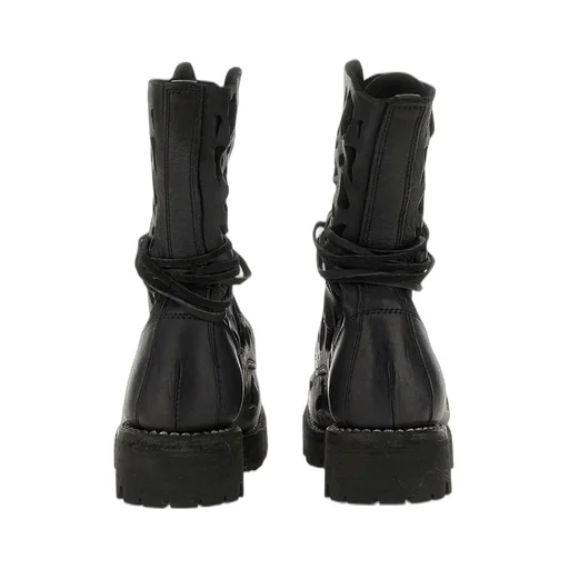 Cutout Lace-Up Boots