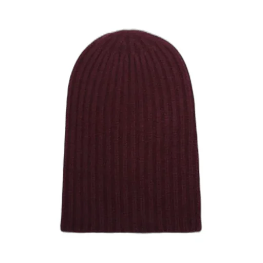 Ribbed Beanie With Smiley Face