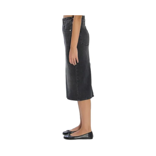 Midi Denim Skirt