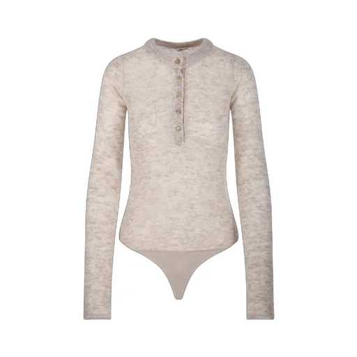 Ribbed Henley Bodysuit