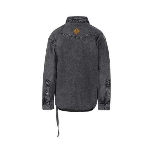 Denim Shirt With Belt