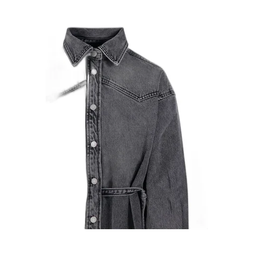 Denim Shirt With Belt