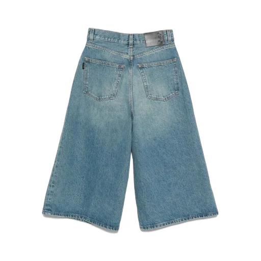 Wide-Leg Cropped Jeans