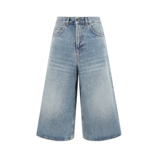 Wide-Leg Cropped Jeans