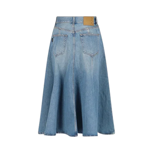 Denim A-Line Skirt