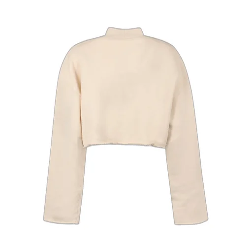 Cropped Mock Neck Sweatshirt