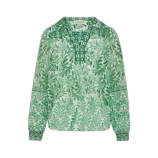 Embroidered V-Neck Blouse