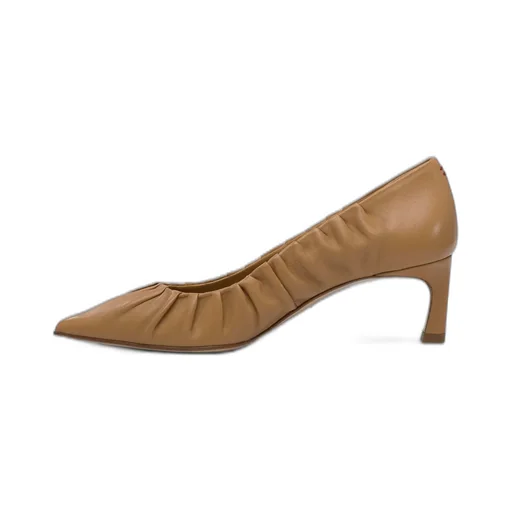 Ruched Pointed Toe Pumps