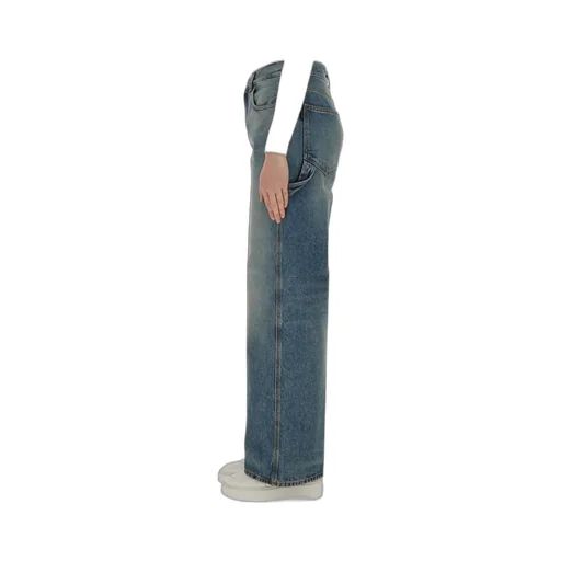 High-Waisted Straight-Leg Jeans