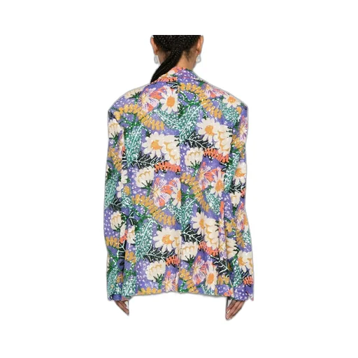 Sequined Floral Print Blazer