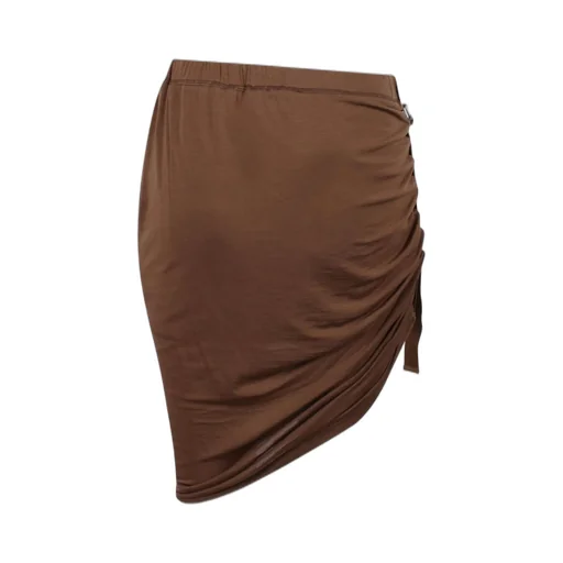 Ruched Asymmetrical Skirt