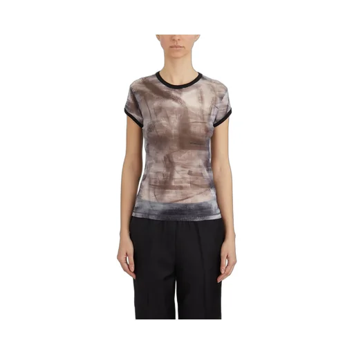 Printed Mesh T-Shirt