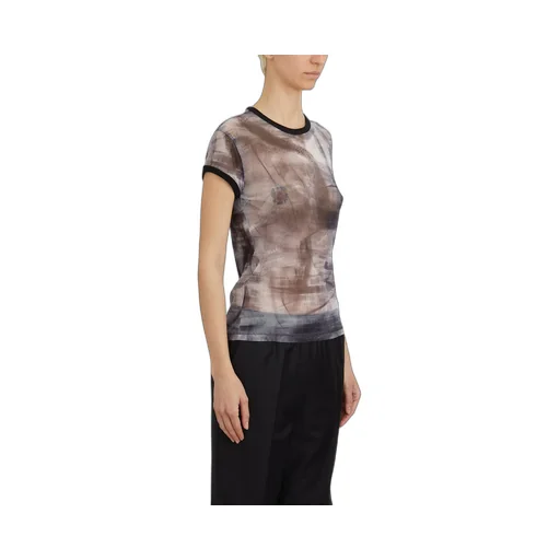 Printed Mesh T-Shirt