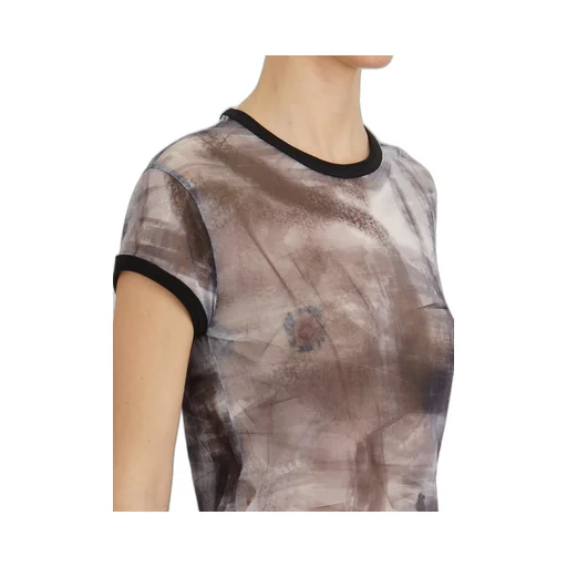 Printed Mesh T-Shirt