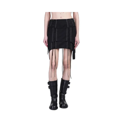 Mini Skirt With Straps And Laces