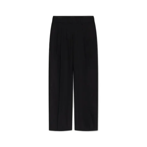 Pleated Wide-Leg Trousers