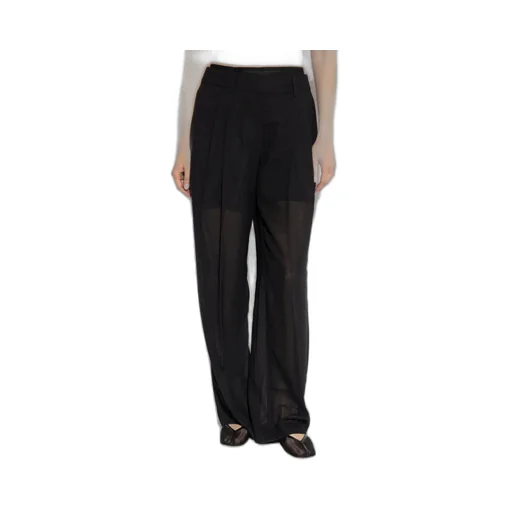 Pleated Wide-Leg Trousers