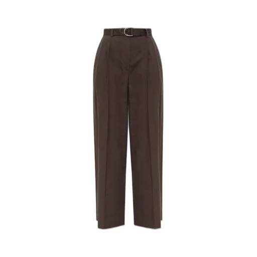 High-Waisted Pleated Trousers