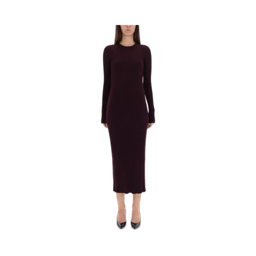 Ribbed Knit Midi Dress