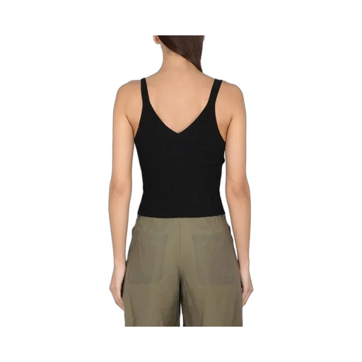 Ribbed V-Neck Tank Top