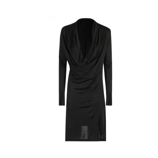 Draped Neck Dress