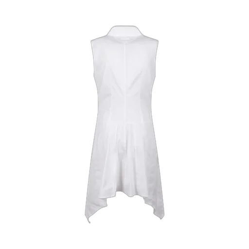 Sleeveless Button-Up Shirt Dress