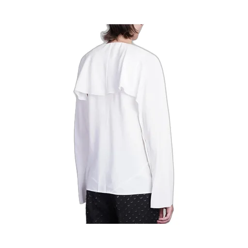 Ruffled V-Neck Blouse