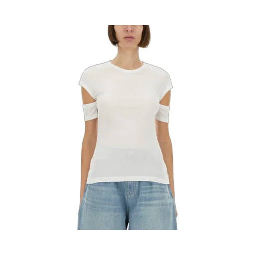 T-Shirt With Cut-Out Sleeves