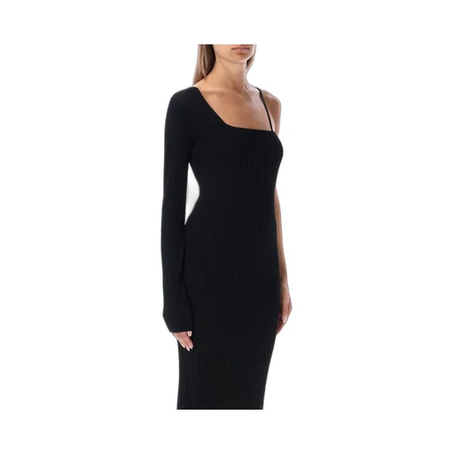 Asymmetric Knit Dress