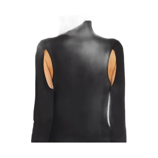 Turtleneck Sweater With Cut-Out Shoulders