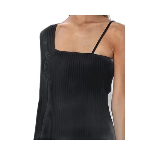 Asymmetric Knit Dress