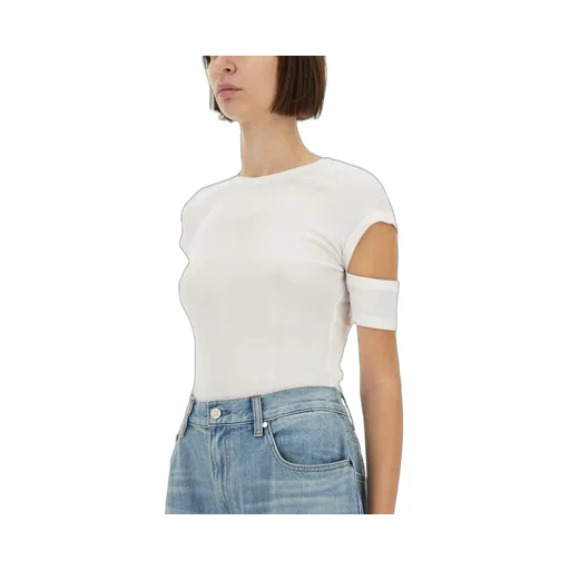T-Shirt With Cut-Out Sleeves