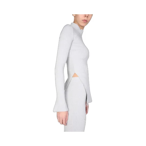 Ribbed Turtleneck Top