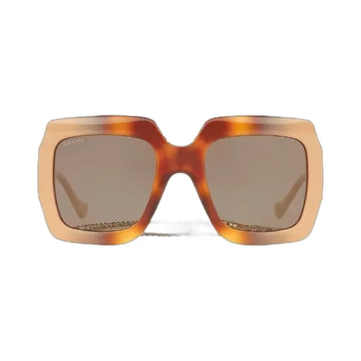 Square Sunglasses With Chain Detail