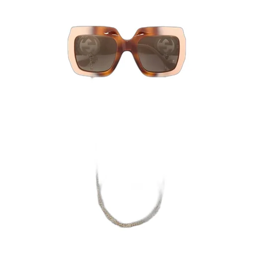 Square Sunglasses With Chain Detail